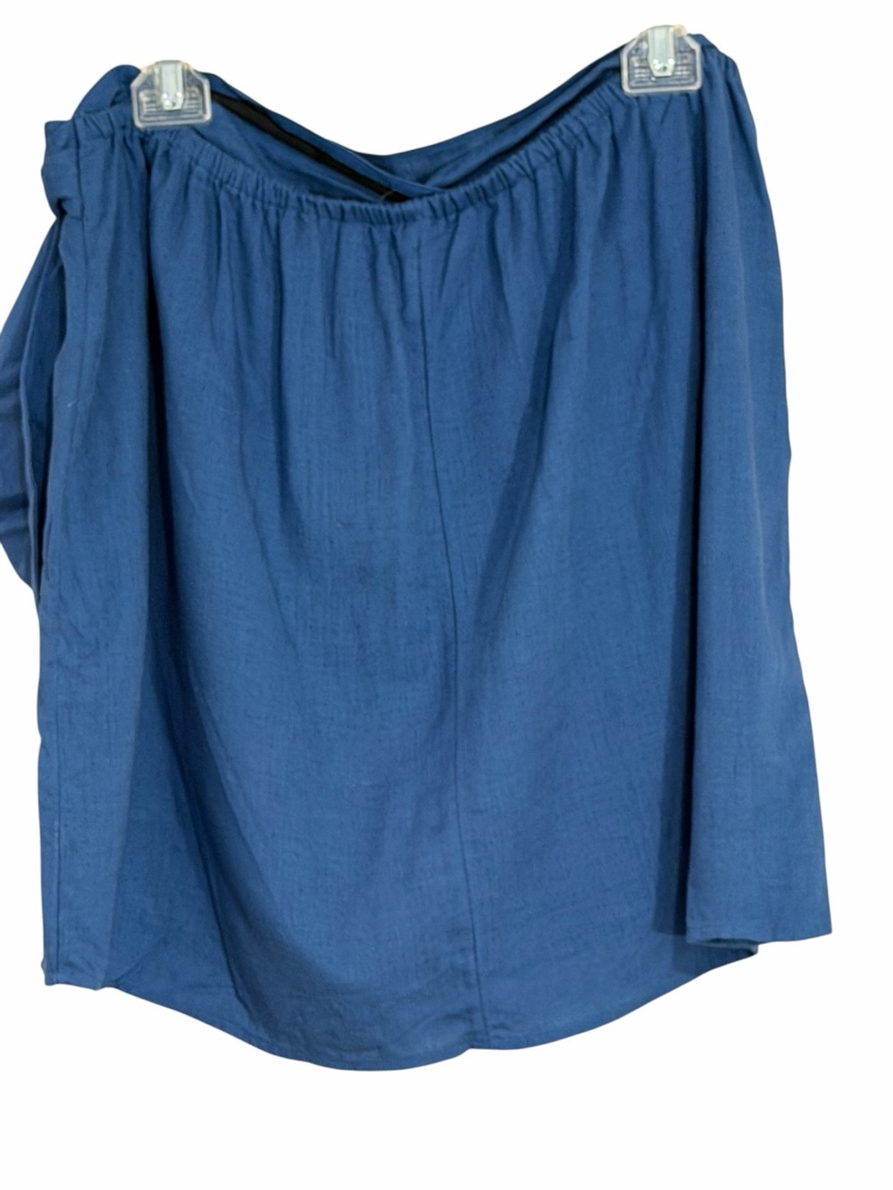 LC Lauren Conrad linen blend faux Wrap Skirt with Side Knot XXL - Picture 2 of 5